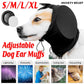 Black Adjustable Dog Ear Muffs Noise Reducing Pet Headwrap Protective Ear Cover - S