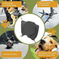Black Adjustable Dog Ear Muffs Noise Reducing Pet Headwrap Protective Ear Cover - S