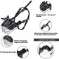 Anti Bite Anti Bark Dog Muzzle Mouthguard Adjustable for Small Medium Large Dogs - Black-M