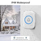 Wireless Doorbell Kit Home Call Button Remote Control White Waterproof Chime