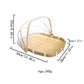 Bamboo Baskets Tray Anti Bug Food Fruit Storage Container with Mesh Cover