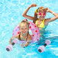 2PCS Arm Buoyancy Rings Dumbbell Style Float Set for Water Activities and Fun - Green