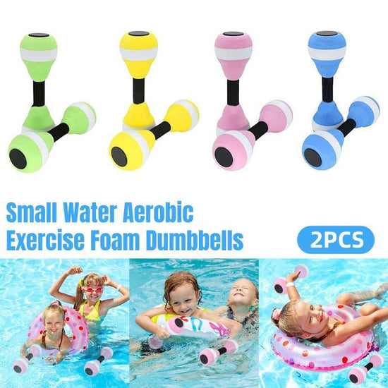 2PCS Arm Buoyancy Rings Dumbbell Style Float Set for Water Activities and Fun - Pink