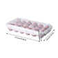 2x Eggs Keeper Trays 18 Slots Storage Box Containers Kitchen Refrigerator Holder