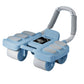 Four Wheel Abdominal Exercise Roller Elbow Support for Core Strength Training - Blue