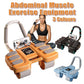 Four Wheel Abdominal Exercise Roller Elbow Support for Core Strength Training - Orange