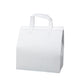 50pcs Thermal Insulation Packing Bag Non Woven Milk Tea Cake Food Storage Bag - White-27x12x10cm