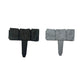 20pcs Garden Fence Edging Plastic Lawn Border for Outdoor Yard Flower Bed - Black