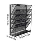 5 Tier Iron File Organiser Desktop File Management Shelf for Office Storage Desk
