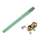 Mini Pen Fishing Rod Pocket Size Portable Telescopic Travel Fishing Pole Tool - Black