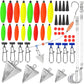 78pcs Fishing Gear Set Hooks Lures Baits Tackle Kit for Freshwater Saltwater
