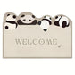 Cartoon Non Slip Household Silk Circle Floor Mat Durable Entryway Rug Can Be Cut - Panda