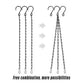 15PCS Metal Hanging Chains for Plants Flower Pot Basket Garden Bird Feeder