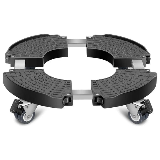 Plastic Round Retractable Plant Pot Tray Stand With Wheels Movable Durable