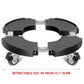 Plastic Round Retractable Plant Pot Tray Stand With Wheels Movable Durable