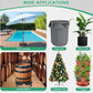 Plastic Round Retractable Plant Pot Tray Stand With Wheels Movable Durable