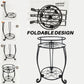Foldable Plant Stand 2 Tier Metal Flower Shelf for Indoor Outdoor