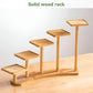 Bamboo Indoor Desktop Flower Stand for Living Room Office MultiTier Plant Holder - Square