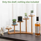 Bamboo Indoor Desktop Flower Stand for Living Room Office MultiTier Plant Holder - Round