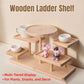 Multi-Tier Wooden Step Shelf Desktop Storage Organizer for Office and Home Use