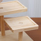 Multi-Tier Wooden Step Shelf Desktop Storage Organizer for Office and Home Use