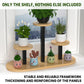 Desktop Window Sill Multi-Tier Plant Stand Shelf Sturdy Space-Saving Home Office