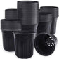 100PCS Black Gallon Soft Plastic Planter Bag Garden Nursery Pot Balcony Grow Bag