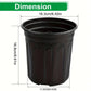 100PCS Black Gallon Soft Plastic Planter Bag Garden Nursery Pot Balcony Grow Bag