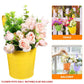 10PCS Hanging Metal Flower Bucket Durable Multicolour for Balcony Garden Decor