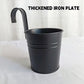 10PCS Hanging Metal Flower Bucket Durable Multicolour for Balcony Garden Decor