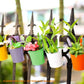 10PCS Hanging Metal Flower Bucket Durable Multicolour for Balcony Garden Decor