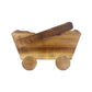 Cartoon Flower Pot Wooden Pot for Plants Cute Car Shape Decorative Planter Pot