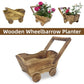 Cartoon Flower Pot Wooden Pot for Plants Cute Car Shape Decorative Planter Pot