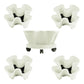 4-Petal 3D Plastic Flower Pot Planter for Indoor Outdoor Plants