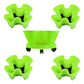 4-Petal 3D Plastic Flower Pot Planter for Indoor Outdoor Plants