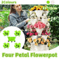 4-Petal 3D Plastic Flower Pot Planter for Indoor Outdoor Plants