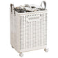 Folding Portable Laundry Basket Multifunctional Storage for Bathroom Household - M-Beige