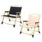 Outdoor Folding Chair Portable Camping Seat Compact Foldable Chair for Picnic - Khaki