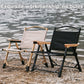 Outdoor Folding Chair Portable Camping Seat Compact Foldable Chair for Picnic - Khaki