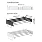 Foldable Wall Hanging Clothes Drying Rack Invisible Balcony Towel Laundry Rack - White