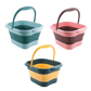 Folding Foot Spa Pedicure Bath Massage Tub Bucket Feet Basin Therapy Luxury - Green