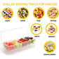 Outdoor Picnic Ice Box Split Salad Plate Fresh-keeping Food Storage Container