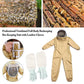 Full Beekeeping Suit Bee Suit Heavy Duty Leather Ventilated Keeping Gloves - L （with Gloves）