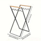 Outdoor Portable Wooden Folding Garbage Rack Picnic Barbecue Plastic Bag Holder