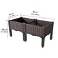 Garden Vegetable Planting Box Durable Sturdy for Patio Balcony Outdoor Growing