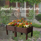 Garden Vegetable Planting Box Durable Sturdy for Patio Balcony Outdoor Growing