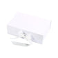 Elegant Ribbon Flip Folding Gift Boxes Multiple Colors High-Quality Cardboard - Black