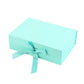 Elegant Ribbon Flip Folding Gift Boxes Multiple Colors High-Quality Cardboard - White