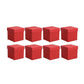 Square Gift Boxes 8pcs Empty Packaging Boxes for Favour Party Wedding Storage - Black-12x12cm