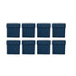 Square Gift Boxes 8pcs Empty Packaging Boxes for Favour Party Wedding Storage - Black-12x12cm